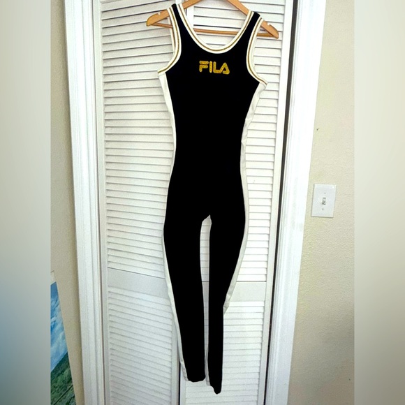 Fila Black and Gold 🖤🤍💛 Jumpsuit - S - Picture 1 of 6